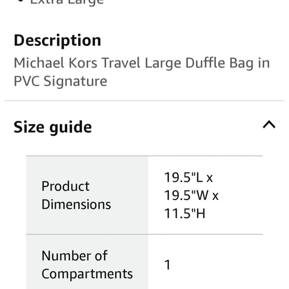 Michael Kors Large Duffle Bag - Picture 2 of 10